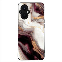 Θήκη Sonique Marble Series για Oppo Reno7 Lite 5G / Oppo Reno8 Lite 5G Μπορντώ