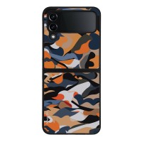Θήκη Sonique Camouflage Army Series για Samsung Galaxy Z Flip 4 Πορτοκαλί