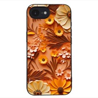 Θήκη Sonique 3D Flower Series για Apple iPhone 16e / iPhone 17e Πορτοκαλί