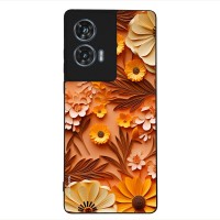 Θήκη Sonique 3D Flower Series για Motorola Edge 50 Fusion 5G Πορτοκαλί