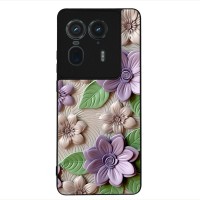 Θήκη Sonique 3D Flower Series για Motorola Edge 50 Ultra Βιολετί
