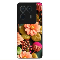 Θήκη Sonique 3D Flower Series για Motorola Edge 50 Ultra Σομόν
