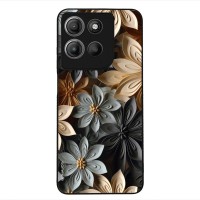 Θήκη Sonique 3D Flower Series για Motorola Moto G15 4G / Moto G15 Power / Moto G17 5G / Moto G17 Power 5G Γκρι