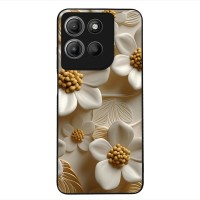 Θήκη Sonique 3D Flower Series για Motorola Moto G15 4G / Moto G15 Power / Moto G17 5G / Moto G17 Power 5G Λευκό