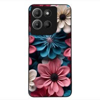 Θήκη Sonique 3D Flower Series για Motorola Moto G15 4G / Moto G15 Power / Moto G17 5G / Moto G17 Power 5G Ροζ 01