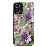 Θήκη Sonique 3D Flower Series για Motorola Moto G34 5G Βιολετί
