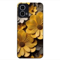 Θήκη Sonique 3D Flower Series για Motorola Moto G34 5G Κίτρινο