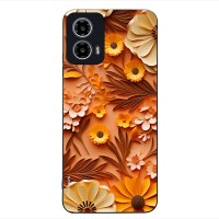 Θήκη Sonique 3D Flower Series για Motorola Moto G34 5G Πορτοκαλί