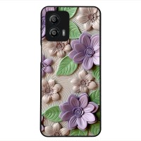 Θήκη Sonique 3D Flower Series για Motorola Moto G53 5G Βιολετί