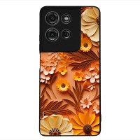 Θήκη Sonique 3D Flower Series για Motorola Moto G75 5G Πορτοκαλί