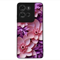 Θήκη Sonique 3D Flower Series για Motorola Moto G75 5G Ροζ