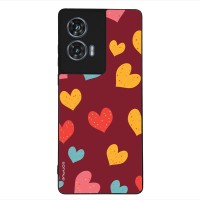 Θήκη Sonique Heart Series για Motorola Edge 50 Fusion 5G Μπορντώ