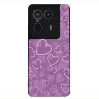 Θήκη Sonique Heart Series για Motorola Edge 50 Ultra Βιολετί