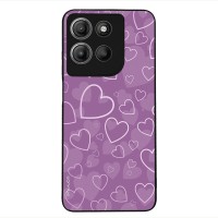 Θήκη Sonique Heart Series για Motorola Moto G15 4G / Moto G15 Power / Moto G17 5G / Moto G17 Power 5G Βιολετί