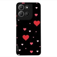 Θήκη Sonique Heart Series για Motorola Moto G15 4G / Moto G15 Power / Moto G17 5G / Moto G17 Power 5G Μαύρο