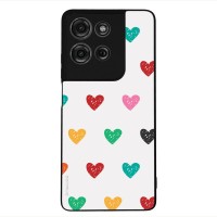 Θήκη Sonique Heart Series για Motorola Moto G75 5G Λευκό 02
