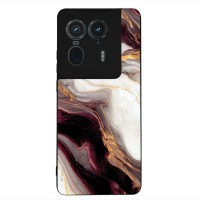 Θήκη Sonique Marble Series για Motorola Edge 50 Ultra Μπορντώ