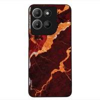 Θήκη Sonique Marble Series για Motorola Moto G15 4G / Moto G15 Power Κόκκινο