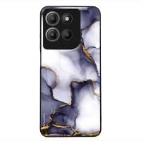 Θήκη Sonique Marble Series για Motorola Moto G15 4G / Moto G15 Power Μωβ Γκρι