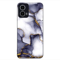 Θήκη Sonique Marble Series για Motorola Moto G34 5G Μωβ Γκρι