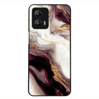 Θήκη Sonique Marble Series για Motorola Moto G53 5G Μπορντώ