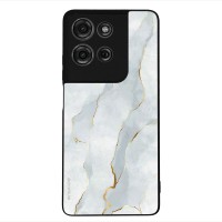Θήκη Sonique Marble Series για Motorola Moto G75 5G Λευκό 01