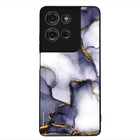Θήκη Sonique Marble Series για Motorola Moto G75 5G Μωβ Γκρι