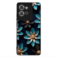Θήκη Sonique 3D Flower Series για Motorola Edge 50 5G Γαλάζιο