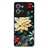 Θήκη Sonique 3D Flower Series για Motorola Edge 50 5G Πράσινο