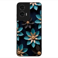 Θήκη Sonique 3D Flower Series για Motorola Moto G35 5G Γαλάζιο