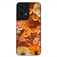 Θήκη Sonique 3D Flower Series για Motorola Moto G35 5G Πορτοκαλί
