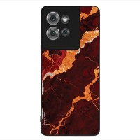 Θήκη Sonique Marble Series για Motorola Edge 50 5G Κόκκινο