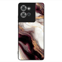 Θήκη Sonique Marble Series για Motorola Edge 50 5G Μπορντώ