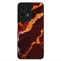 Θήκη Sonique Marble Series για Motorola Moto G35 5G Κόκκινο