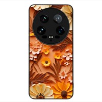 Θήκη Sonique 3D Flower Series για Xiaomi Xiaomi 14 Ultra Πορτοκαλί