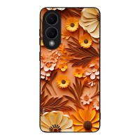 Θήκη Sonique 3D Flower Series για Samsung Galaxy S25 Edge Πορτοκαλί