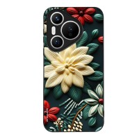 Θήκη Sonique 3D Flower Series για Huawei Pura 70 Πράσινο