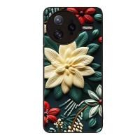 Θήκη Sonique 3D Flower Series για Xiaomi Poco F7 Ultra 5G Πράσινο