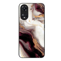 Θήκη Sonique Marble Series για Oppo A78 5G Μπορντώ