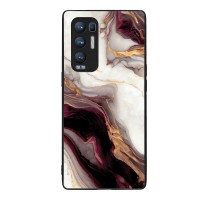 Θήκη Sonique Marble Series για Oppo Find X3 Neo 5G Μπορντώ