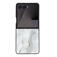 Θήκη Sonique Marble Series για Samsung Galaxy Z Flip 7 Λευκό 01