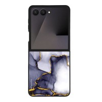 Θήκη Sonique Marble Series για Samsung Galaxy Z Flip 7 Μωβ Γκρι