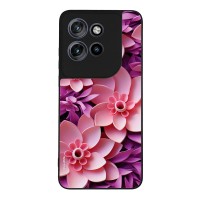 Θήκη Sonique 3D Flower Series για Motorola Edge 50 Neo 5G / Edge 60 Neo 5G Ροζ