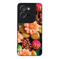 Θήκη Sonique 3D Flower Series για Motorola Edge 50 Neo 5G / Edge 60 Neo 5G Σομόν