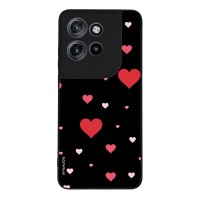 Θήκη Sonique Heart Series για Motorola Edge 50 Neo 5G / Edge 60 Neo 5G Μαύρο