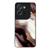 Θήκη Sonique Marble Series για Motorola Edge 50 Neo 5G / Edge 60 Neo 5G Μπορντώ