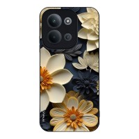 Θήκη Sonique 3D Flower Series για Xiaomi Redmi 15C 4G / Redmi 15C 5G / Poco C85 4G Εκρού