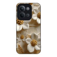 Θήκη Sonique 3D Flower Series για Xiaomi Redmi 15C 4G / Redmi 15C 5G / Poco C85 4G Λευκό