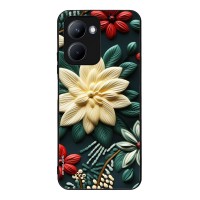 Θήκη Sonique 3D Flower Series για Realme C33 Πράσινο