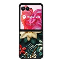 Θήκη Sonique 3D Flower Series για Motorola Motorola Razr 50 Ultra Πράσινο